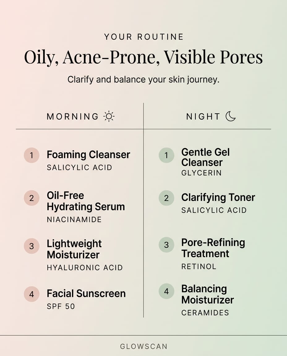 A routine for oily, acne-prone skin